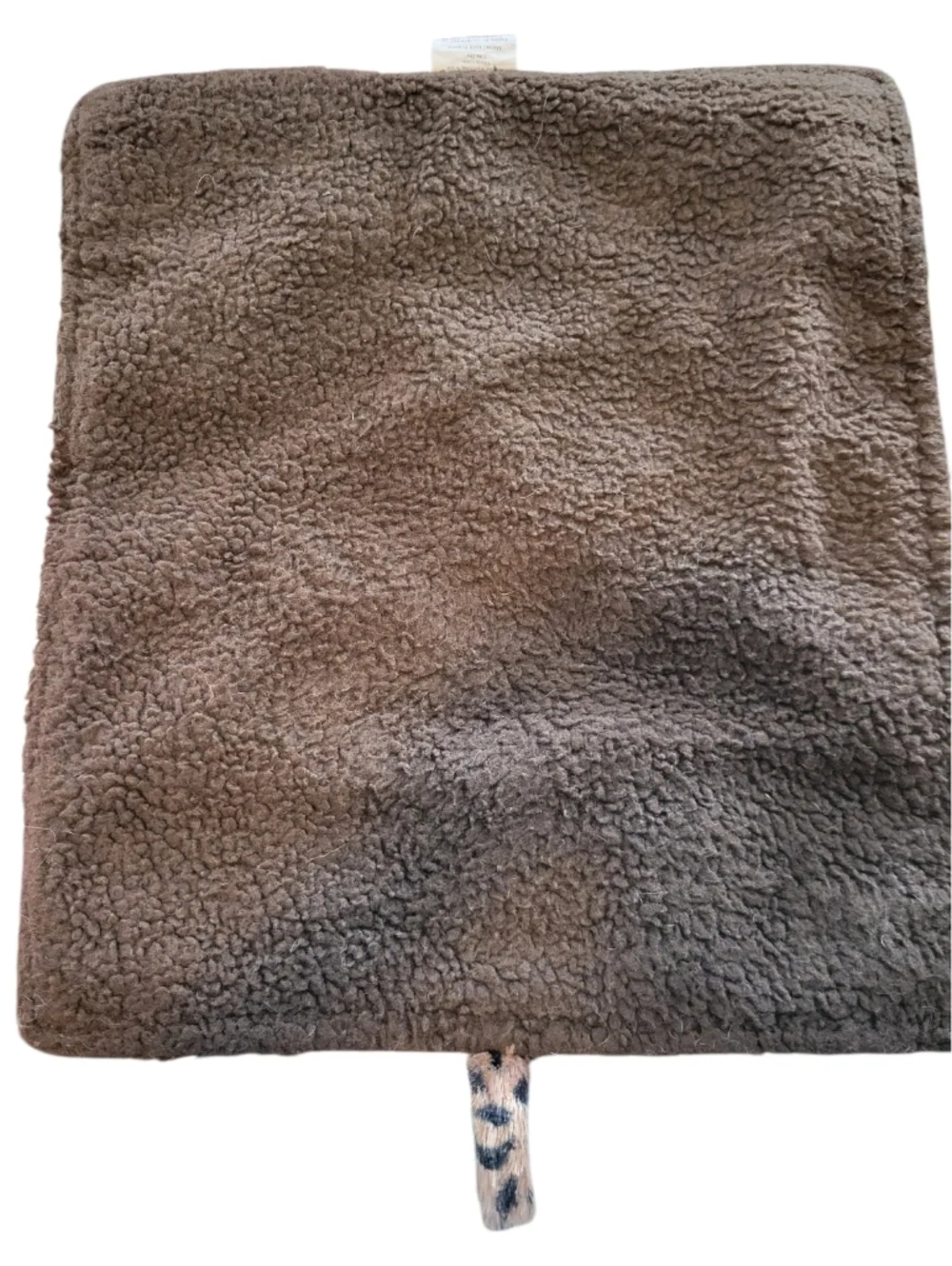 Waloo Pets Thermal Crinkle Mat For Cats Leopard Print Faux Fur Plush‎ Backing